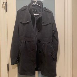 IZ Byer Charcoal Gray Jacket Size Medium